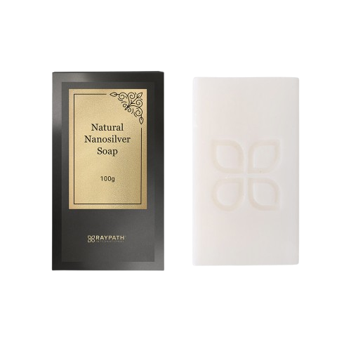 Baltās ziepes ar nanosudrabu kastītē 100g 