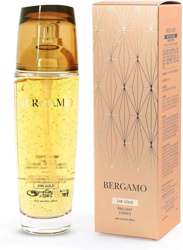 BERGAMO 24K Gold Brilliant Essence – sejas esence ar 24K zeltu, 110 ml