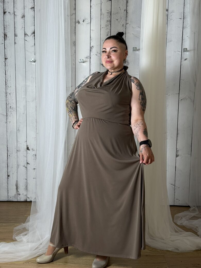 Pilsētas elegance garā vakarkleita - HAKI