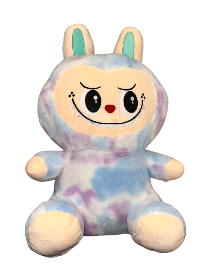 Raibā Labubu mantiņa (zils, violets) + pleds