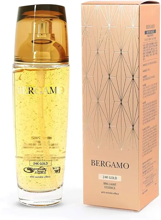 BERGAMO 24K Gold Brilliant Essence – sejas esence ar 24K zeltu, 110 ml