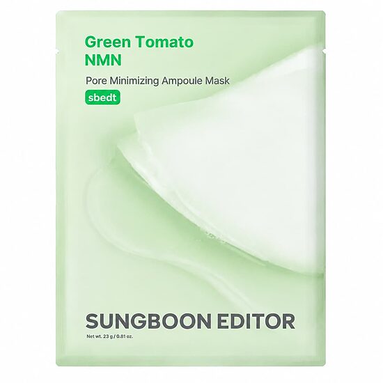 Sungboon – Green Tomato NMN poru samazināšanas ampulas maska, 1 loksne