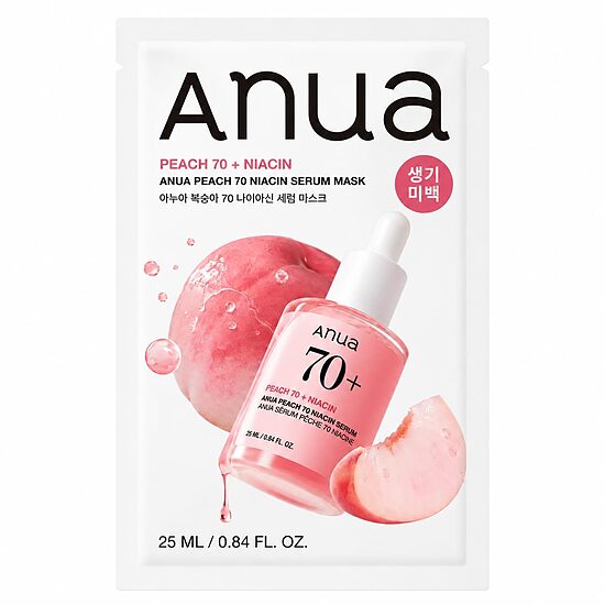 Anua – Peach 70 niacīna seruma maska, 1 loksne