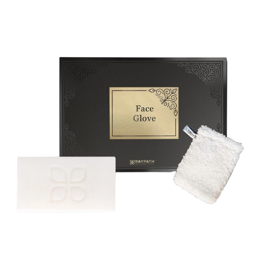 Kopšanas komplekts (ziepes ar nanosudrabu + sejas cimds)