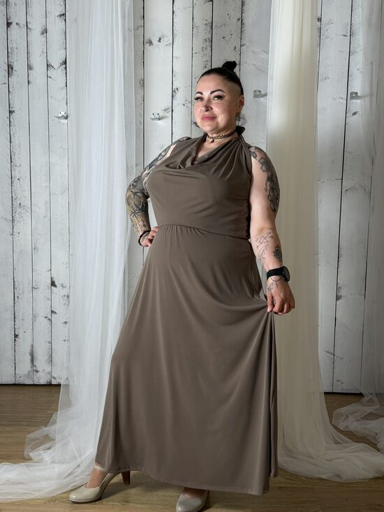 Pilsētas elegance garā vakarkleita - HAKI